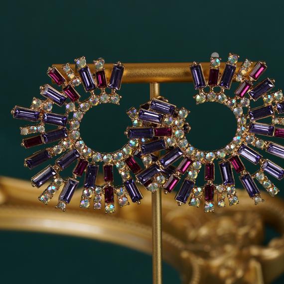 Colorful style earrings